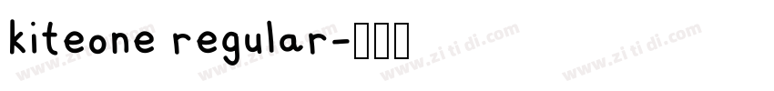 kiteone regular字体转换